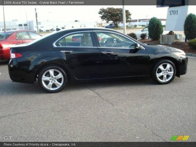 Crystal Black Pearl / Parchment 2009 Acura TSX Sedan