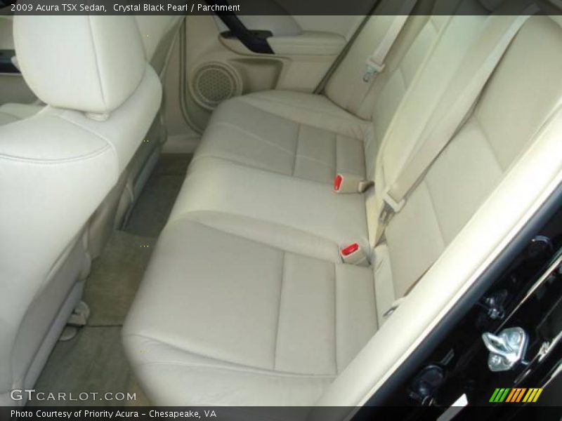 Crystal Black Pearl / Parchment 2009 Acura TSX Sedan