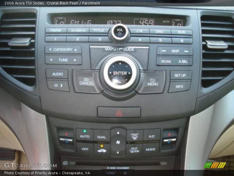 Crystal Black Pearl / Parchment 2009 Acura TSX Sedan
