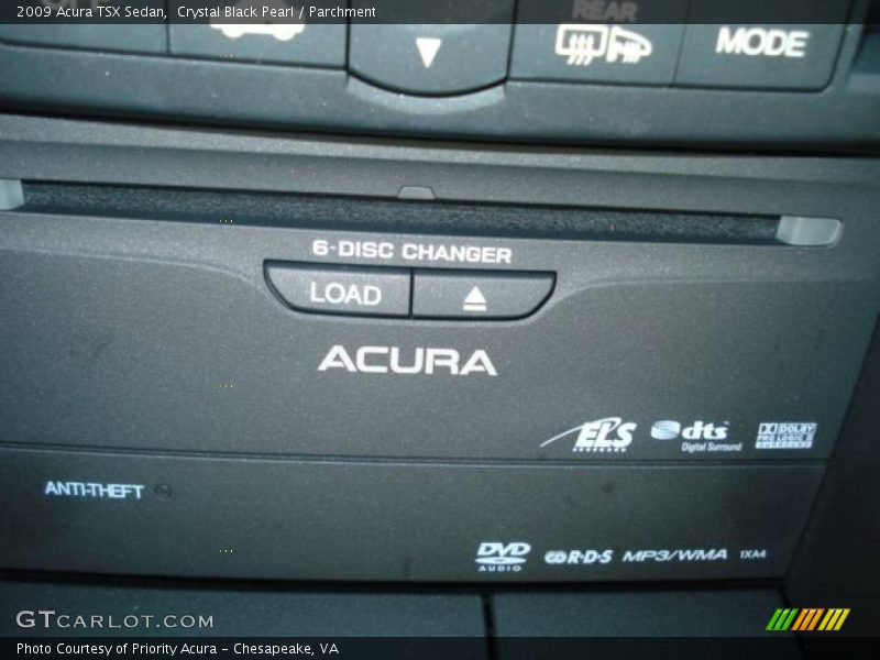Crystal Black Pearl / Parchment 2009 Acura TSX Sedan