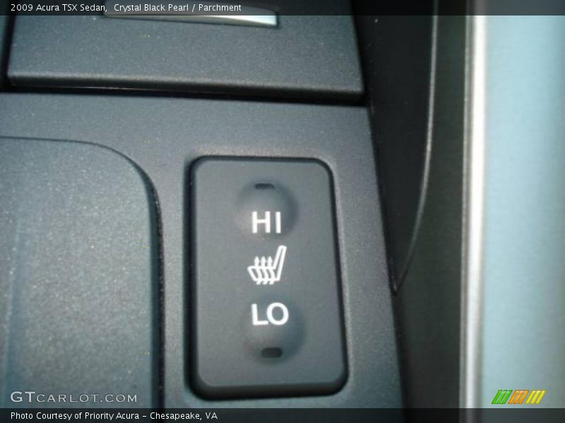 Crystal Black Pearl / Parchment 2009 Acura TSX Sedan