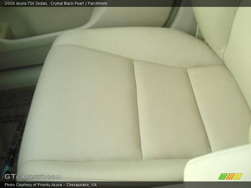 Crystal Black Pearl / Parchment 2009 Acura TSX Sedan