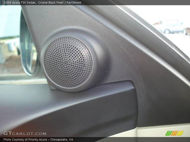 Crystal Black Pearl / Parchment 2009 Acura TSX Sedan