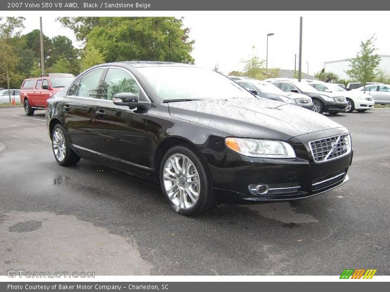 Black / Sandstone Beige 2007 Volvo S80 V8 AWD