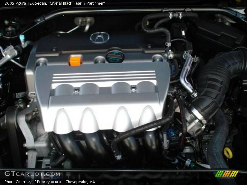 Crystal Black Pearl / Parchment 2009 Acura TSX Sedan