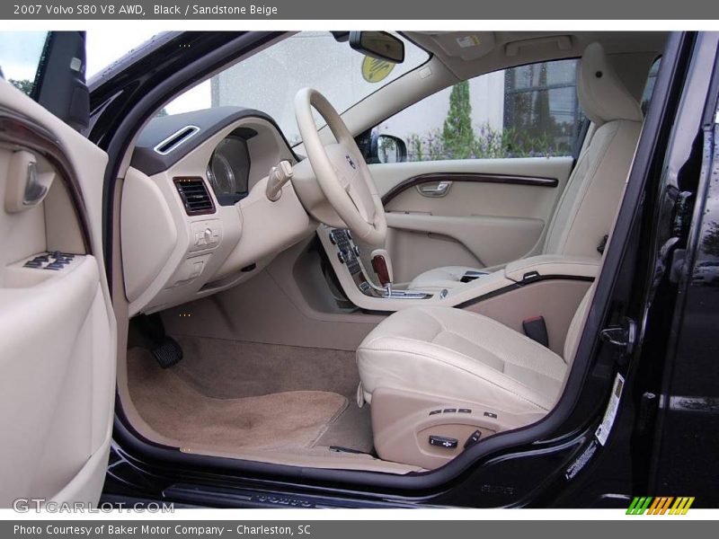 Black / Sandstone Beige 2007 Volvo S80 V8 AWD