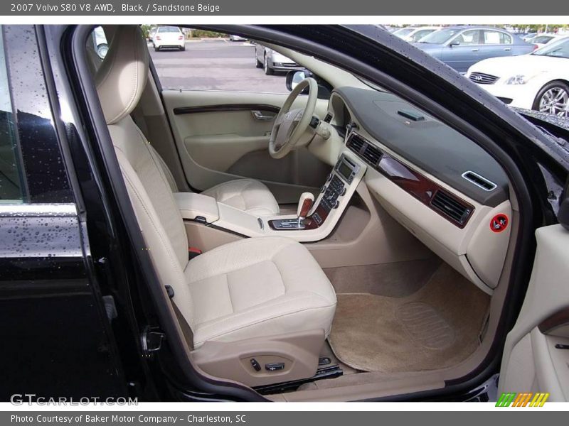Black / Sandstone Beige 2007 Volvo S80 V8 AWD