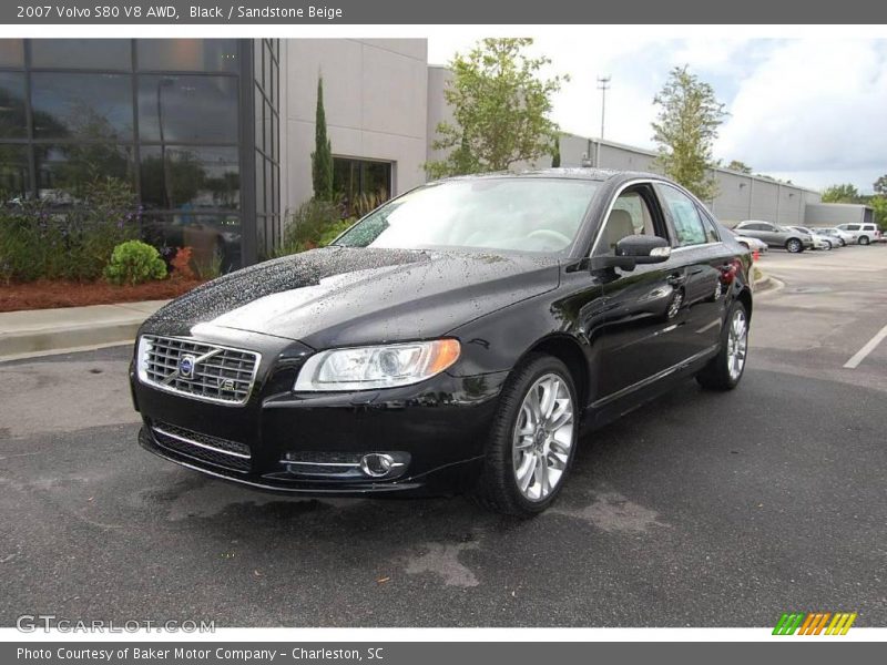 Black / Sandstone Beige 2007 Volvo S80 V8 AWD