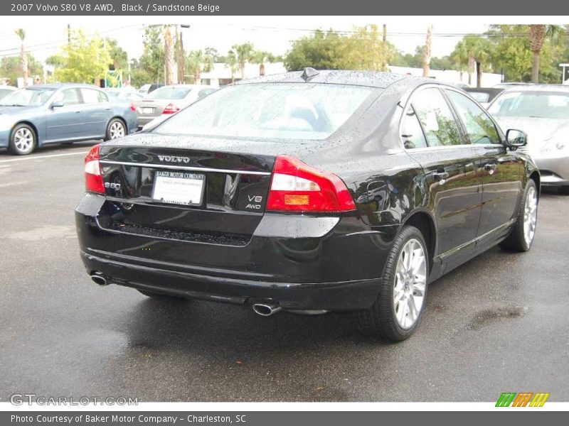 Black / Sandstone Beige 2007 Volvo S80 V8 AWD