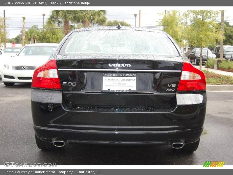 Black / Sandstone Beige 2007 Volvo S80 V8 AWD