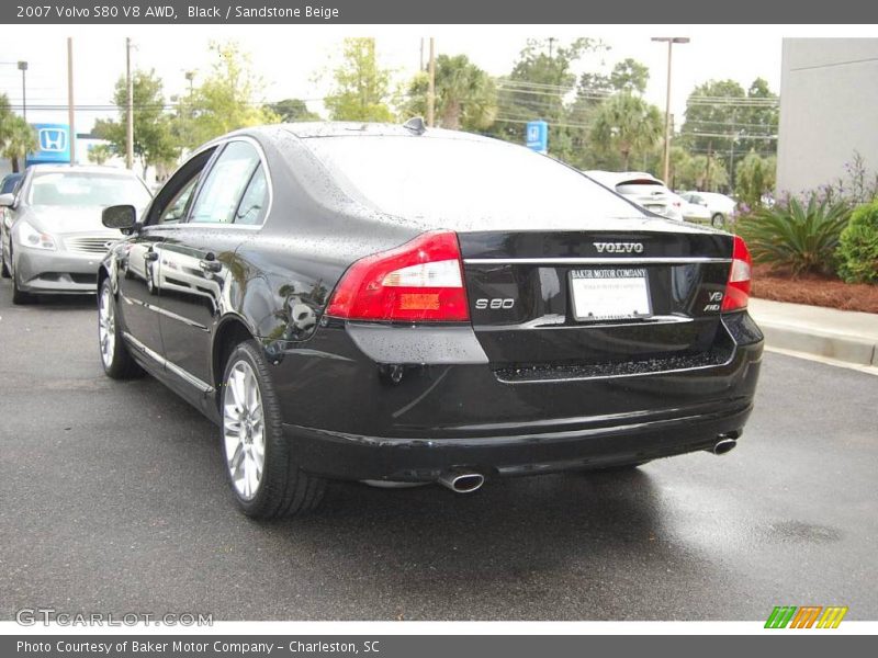 Black / Sandstone Beige 2007 Volvo S80 V8 AWD