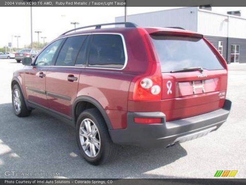 Ruby Red Metallic / Taupe/Light Taupe 2004 Volvo XC90 T6 AWD