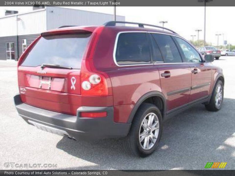 Ruby Red Metallic / Taupe/Light Taupe 2004 Volvo XC90 T6 AWD
