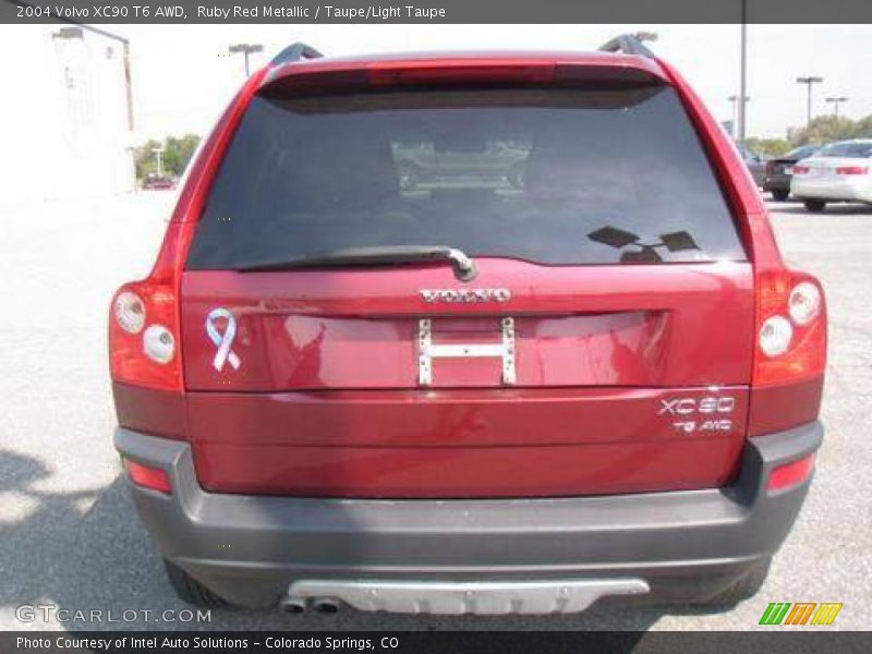 Ruby Red Metallic / Taupe/Light Taupe 2004 Volvo XC90 T6 AWD