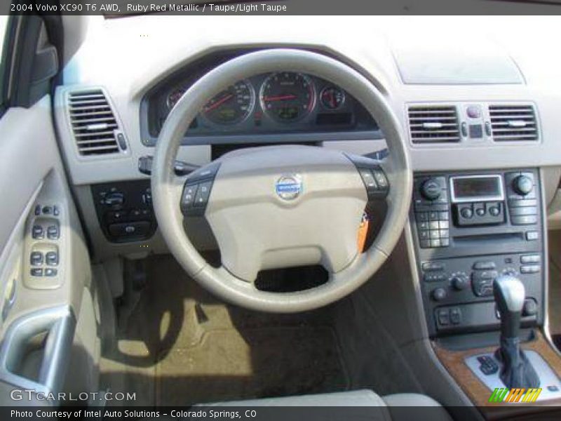 Ruby Red Metallic / Taupe/Light Taupe 2004 Volvo XC90 T6 AWD