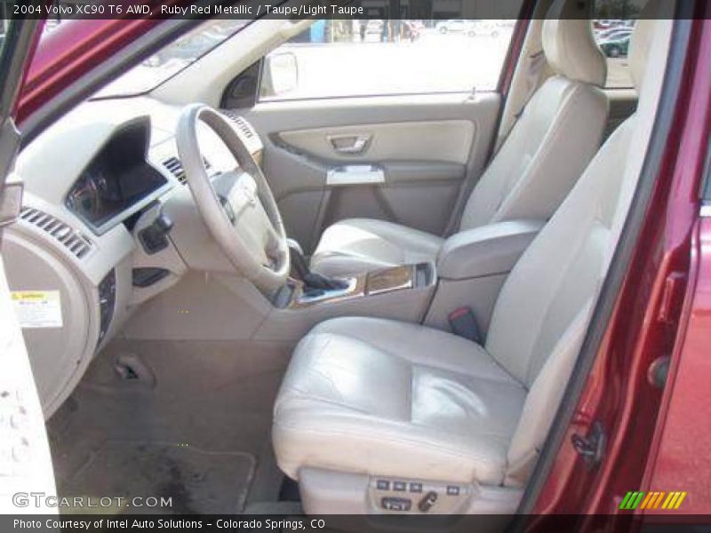 Ruby Red Metallic / Taupe/Light Taupe 2004 Volvo XC90 T6 AWD