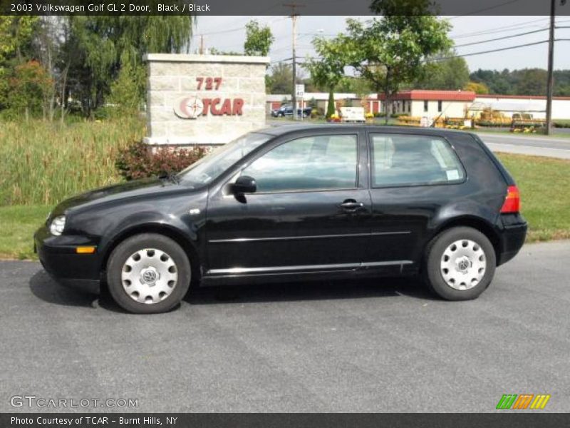 Black / Black 2003 Volkswagen Golf GL 2 Door