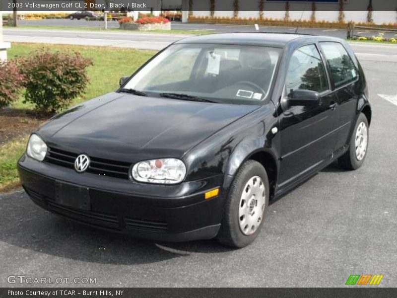 Black / Black 2003 Volkswagen Golf GL 2 Door