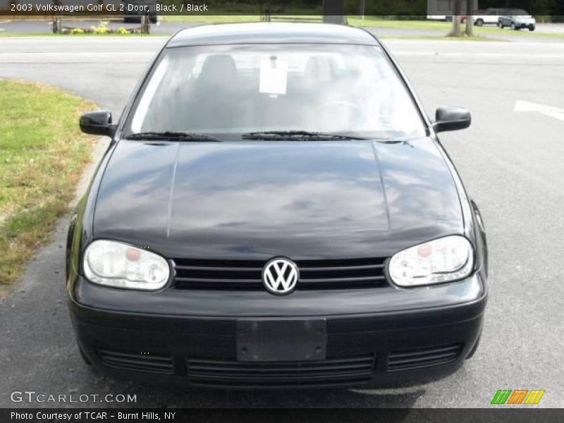 Black / Black 2003 Volkswagen Golf GL 2 Door