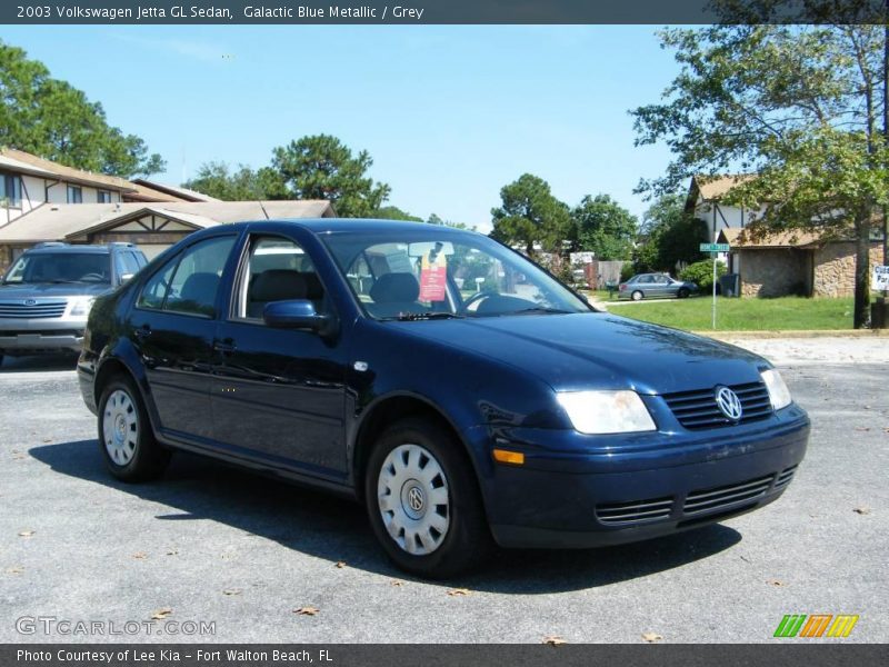 Galactic Blue Metallic / Grey 2003 Volkswagen Jetta GL Sedan