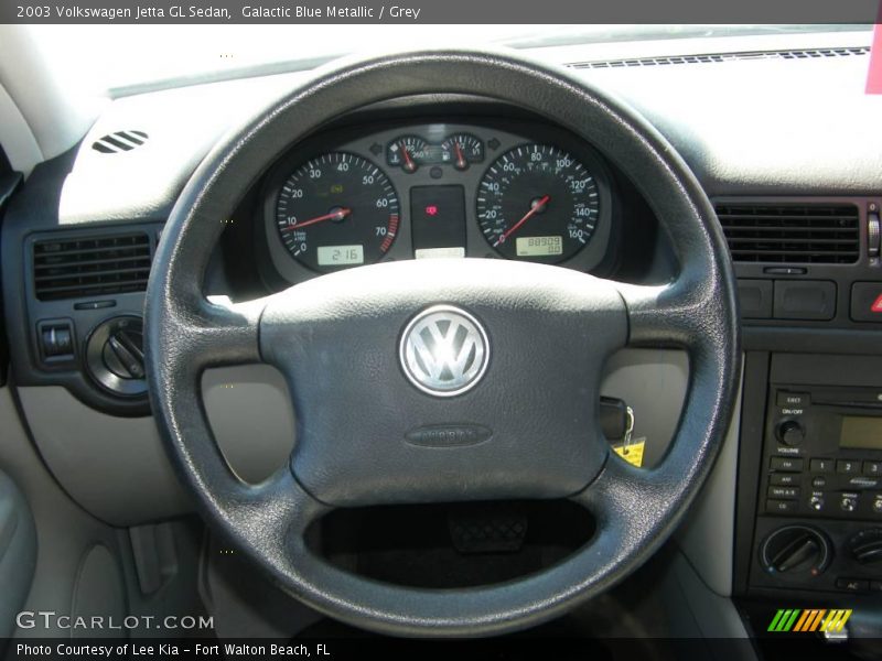 Galactic Blue Metallic / Grey 2003 Volkswagen Jetta GL Sedan