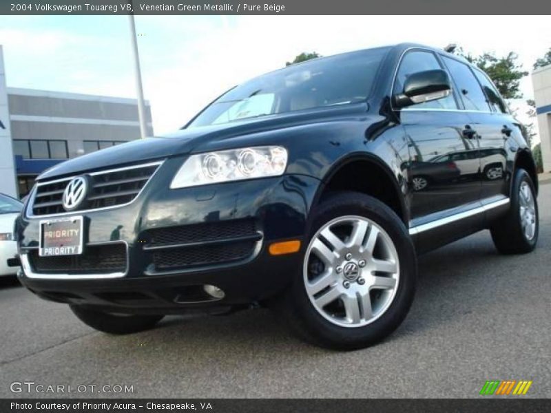Venetian Green Metallic / Pure Beige 2004 Volkswagen Touareg V8