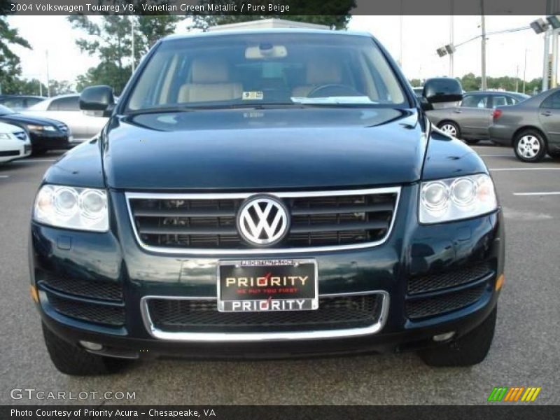 Venetian Green Metallic / Pure Beige 2004 Volkswagen Touareg V8