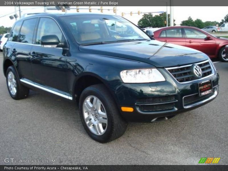 Venetian Green Metallic / Pure Beige 2004 Volkswagen Touareg V8