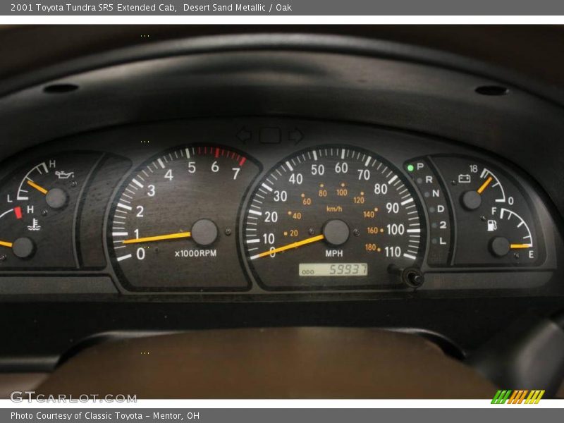 Desert Sand Metallic / Oak 2001 Toyota Tundra SR5 Extended Cab