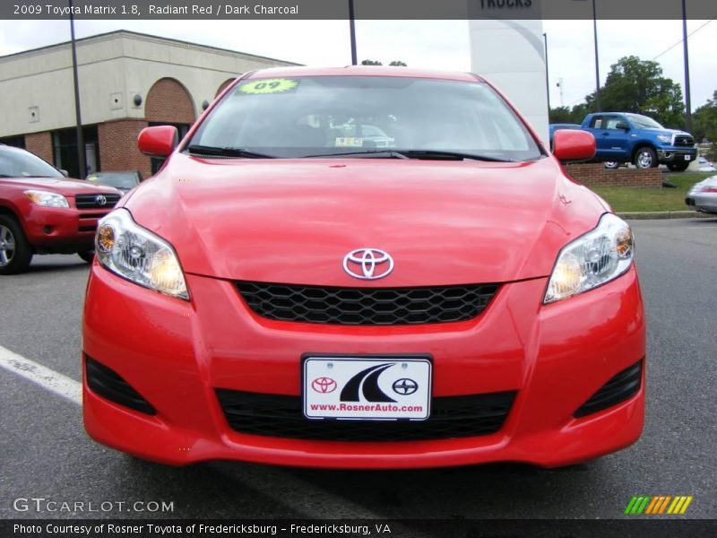 Radiant Red / Dark Charcoal 2009 Toyota Matrix 1.8