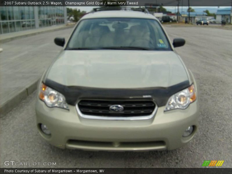 Champagne Gold Opal / Warm Ivory Tweed 2007 Subaru Outback 2.5i Wagon