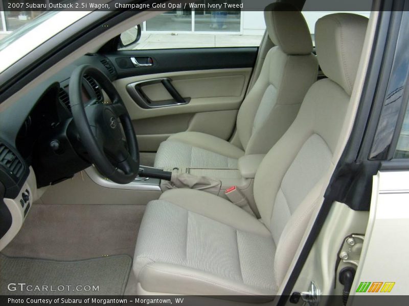 Champagne Gold Opal / Warm Ivory Tweed 2007 Subaru Outback 2.5i Wagon