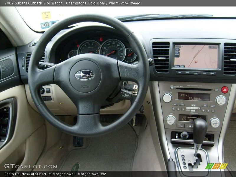 Champagne Gold Opal / Warm Ivory Tweed 2007 Subaru Outback 2.5i Wagon