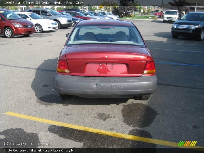 Medium Red / Gray 1996 Saturn S Series SL1 Sedan