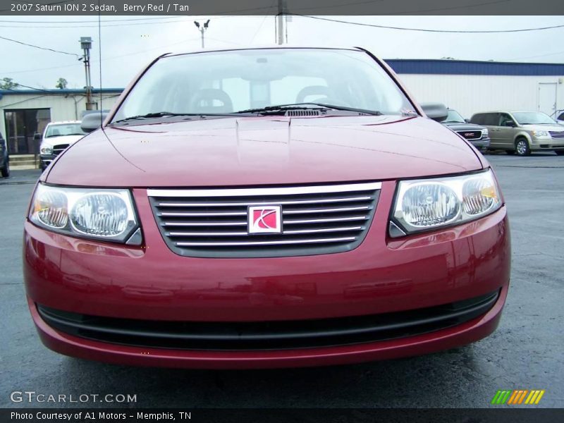 Berry Red / Tan 2007 Saturn ION 2 Sedan