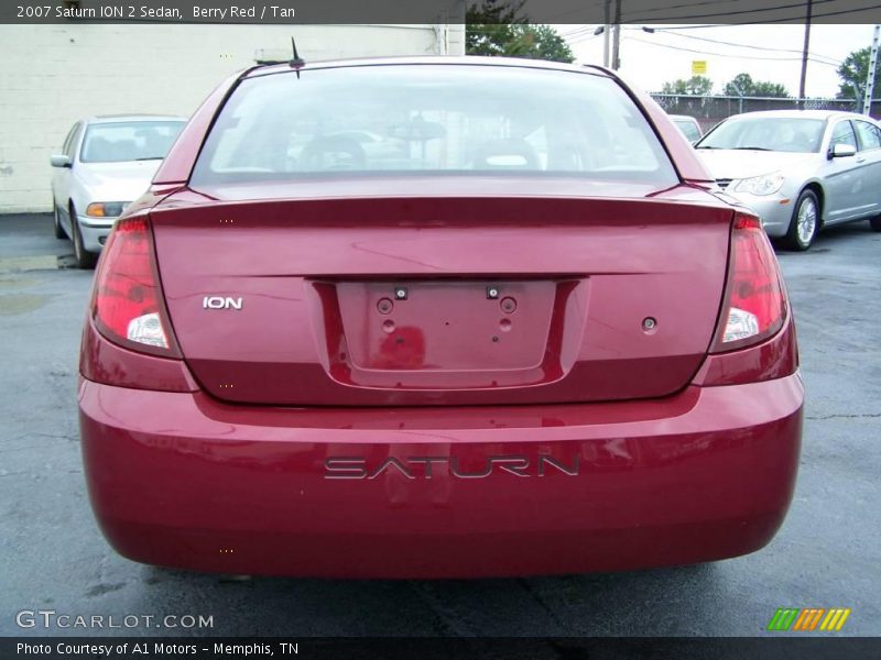 Berry Red / Tan 2007 Saturn ION 2 Sedan