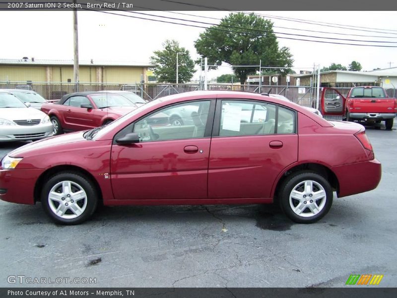 Berry Red / Tan 2007 Saturn ION 2 Sedan