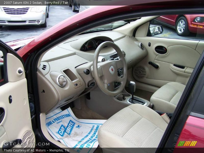 Berry Red / Tan 2007 Saturn ION 2 Sedan