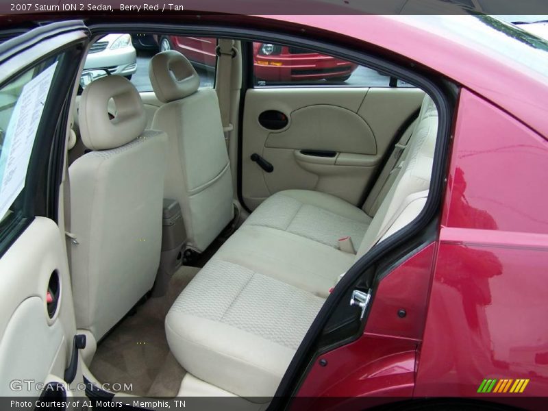 Berry Red / Tan 2007 Saturn ION 2 Sedan