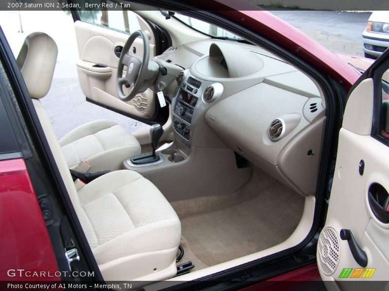 Berry Red / Tan 2007 Saturn ION 2 Sedan