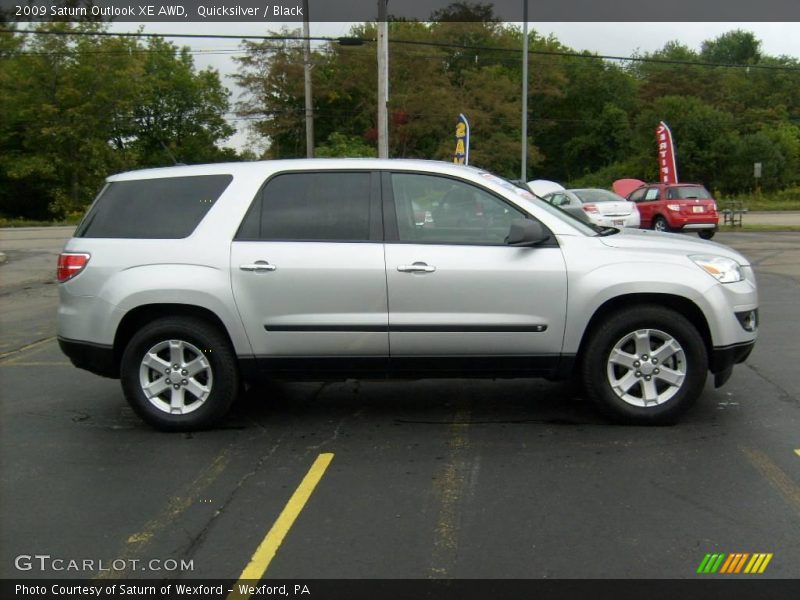 Quicksilver / Black 2009 Saturn Outlook XE AWD
