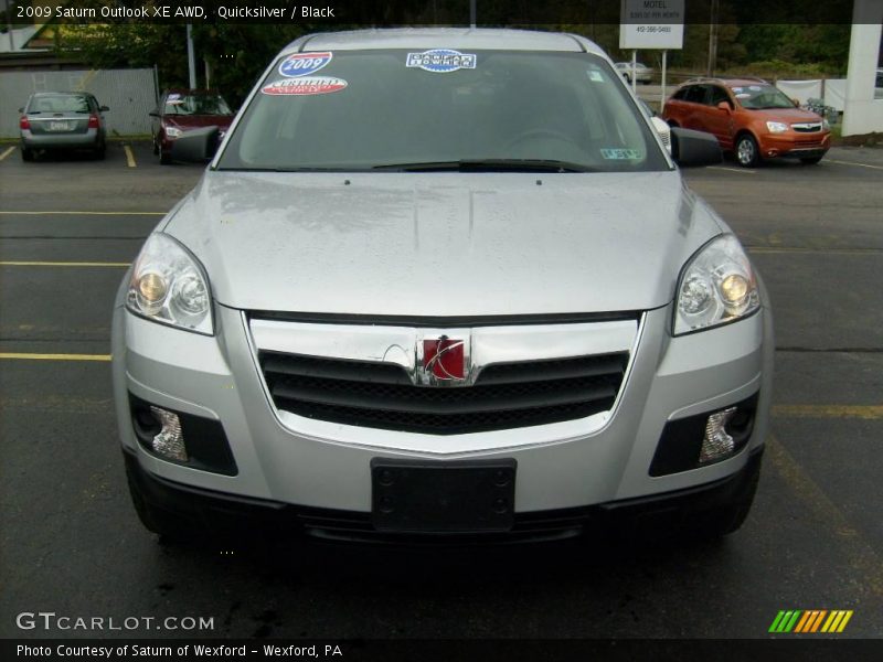 Quicksilver / Black 2009 Saturn Outlook XE AWD