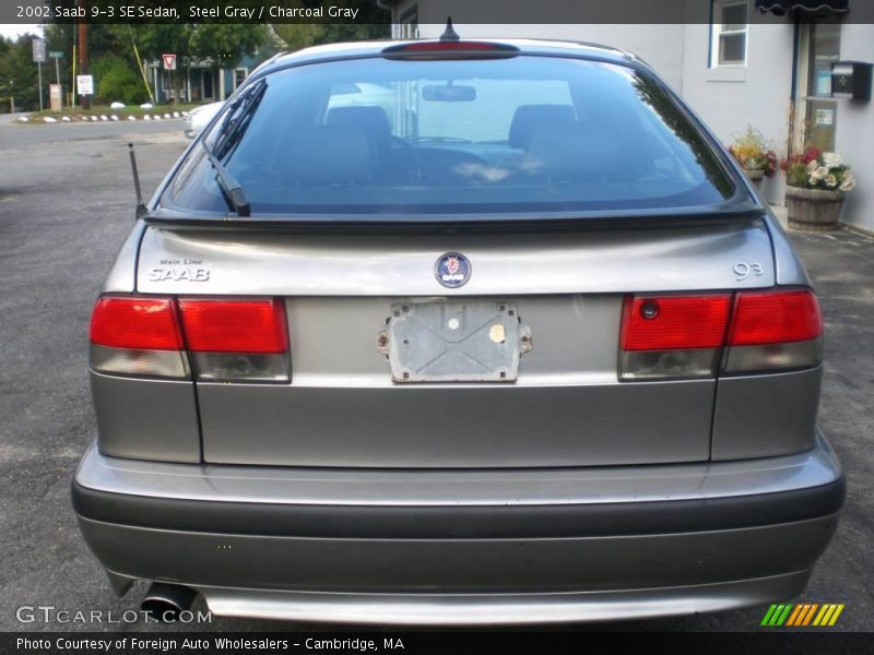 Steel Gray / Charcoal Gray 2002 Saab 9-3 SE Sedan