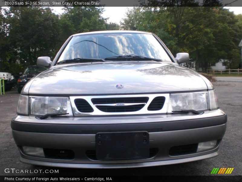 Steel Gray / Charcoal Gray 2002 Saab 9-3 SE Sedan