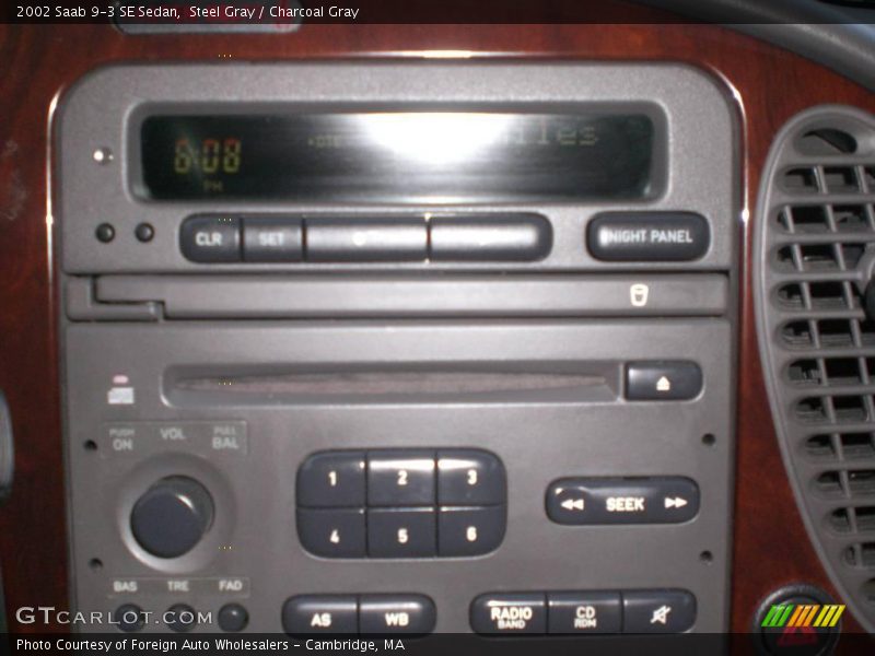 Steel Gray / Charcoal Gray 2002 Saab 9-3 SE Sedan