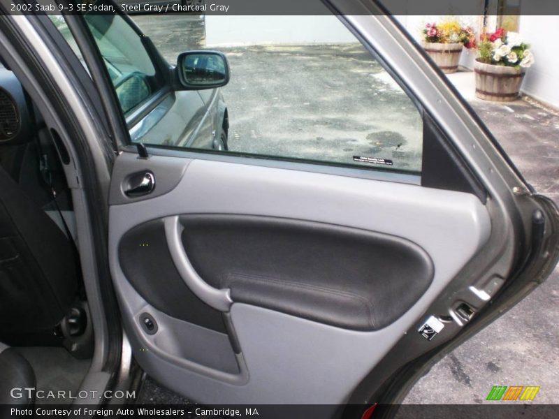 Steel Gray / Charcoal Gray 2002 Saab 9-3 SE Sedan