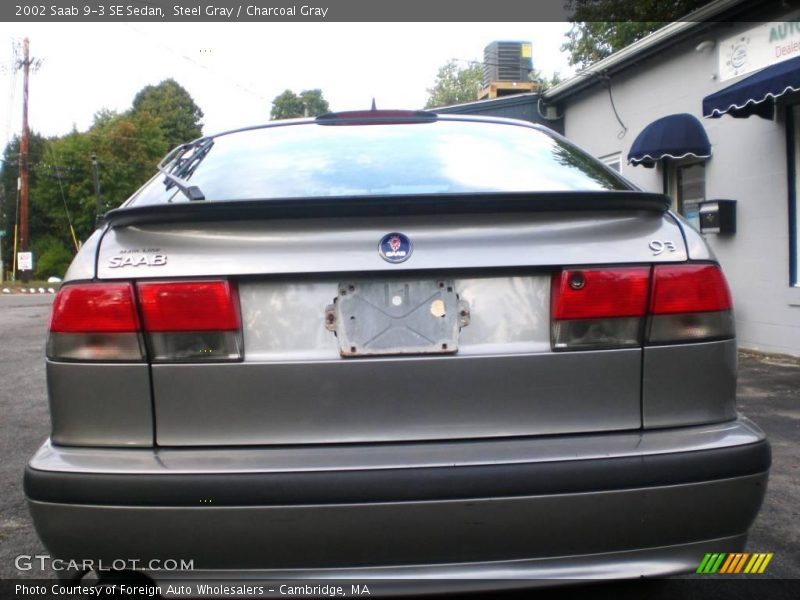 Steel Gray / Charcoal Gray 2002 Saab 9-3 SE Sedan