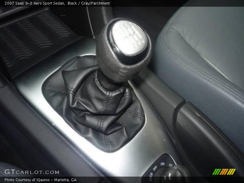 Black / Gray/Parchment 2007 Saab 9-3 Aero Sport Sedan