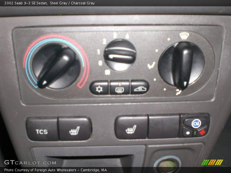 Steel Gray / Charcoal Gray 2002 Saab 9-3 SE Sedan