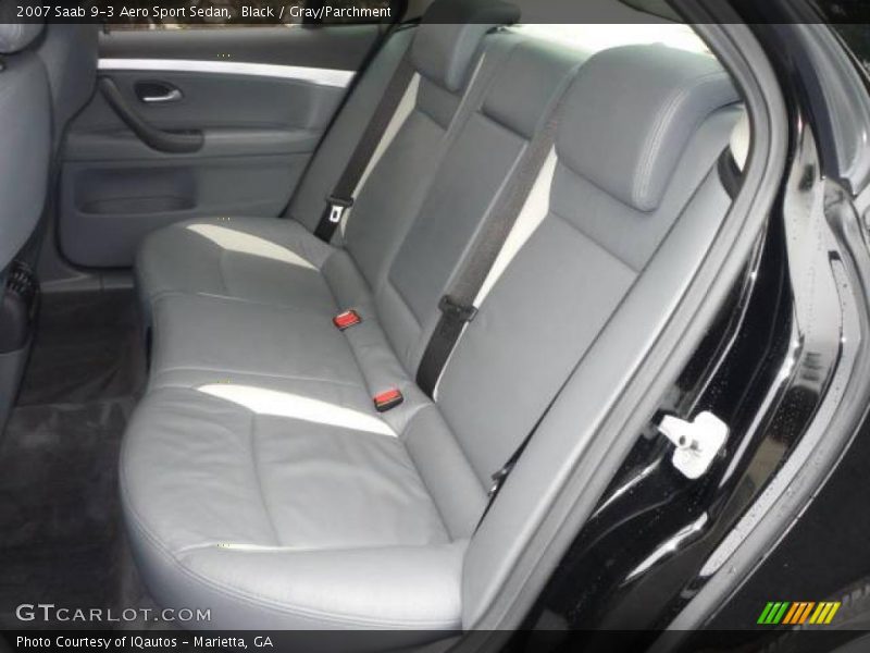 Black / Gray/Parchment 2007 Saab 9-3 Aero Sport Sedan